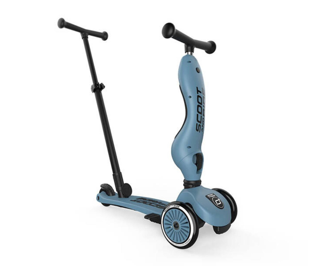 Scoot & Ride Highwaykick 1 Push and Go 2w1 Jeździk i hulajnoga Steel - 1325352 - zdjęcie 9